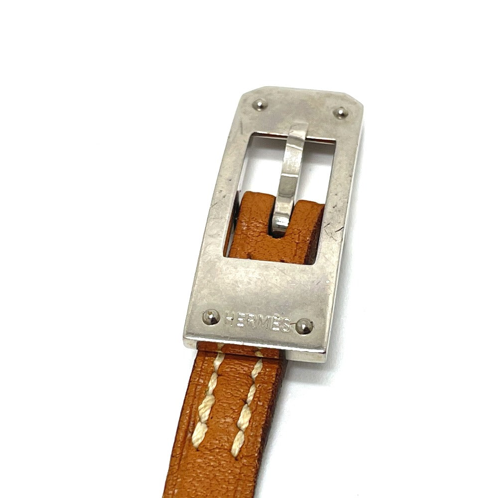 HERMES bracelet 8017 light brown Kelly Ardion Choker(Unisex)  d