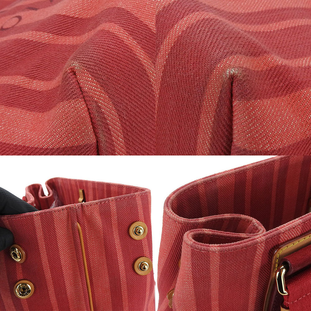 LOUIS VUITTON Tote Bag M94146 canvas Red plan soleil Hippo PM