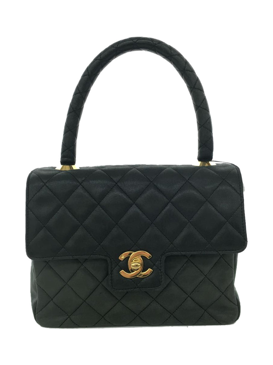 Chanel Matelasse Leather Plain Handbag