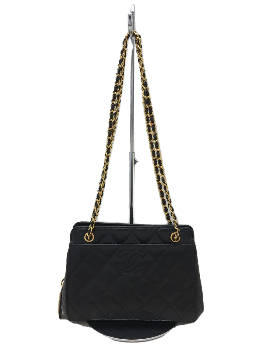 Chanel Matelasse Chain Shoulder Bag Leather Black