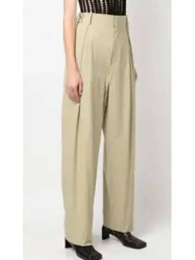 Luxury Bottega Veneta Cotton Straight Pants Beige
