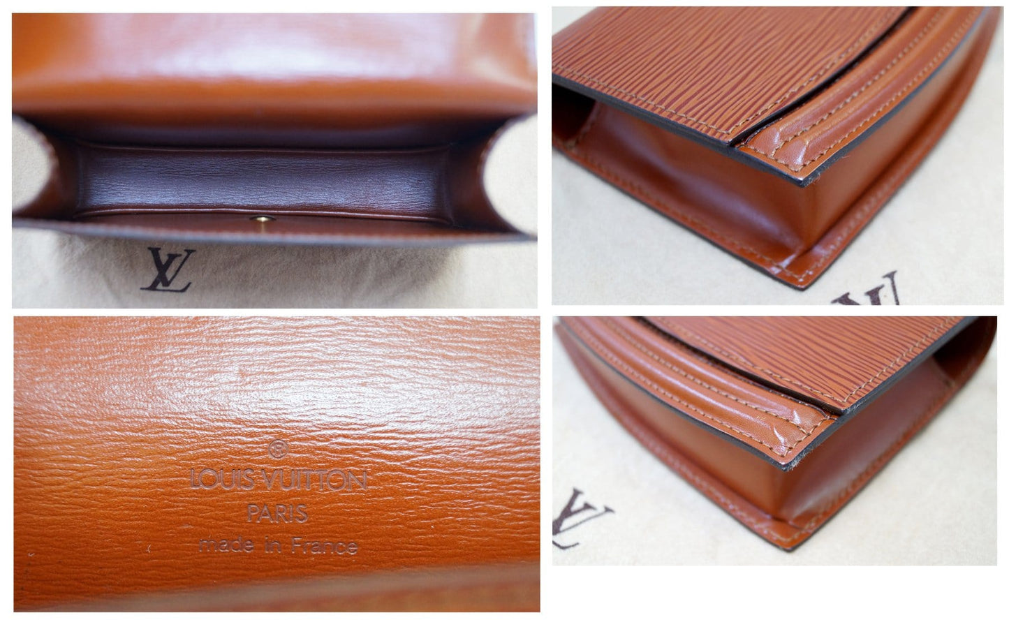 LOUIS VUITTON Epi Pochette Ceinture Tilsitt Waist Bag Brown