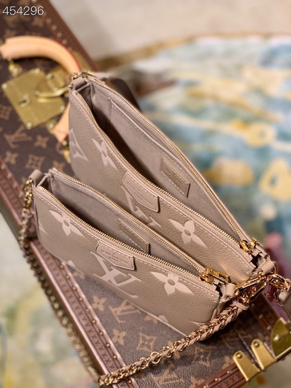 Top Quality Multi Pochette Accessoires Monogram Empreinte Tourterelle Beige/Cream For Women,  Shoulder And Crossbody Bags 9.8in/25cm Top Quality