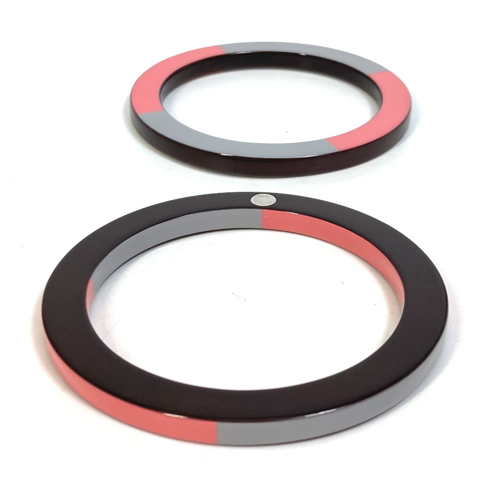 HERMES Bangle Wood, Lacquer Brown x Pink x Gray Accessories Bracelets Serie Wood Crudsell Women  d