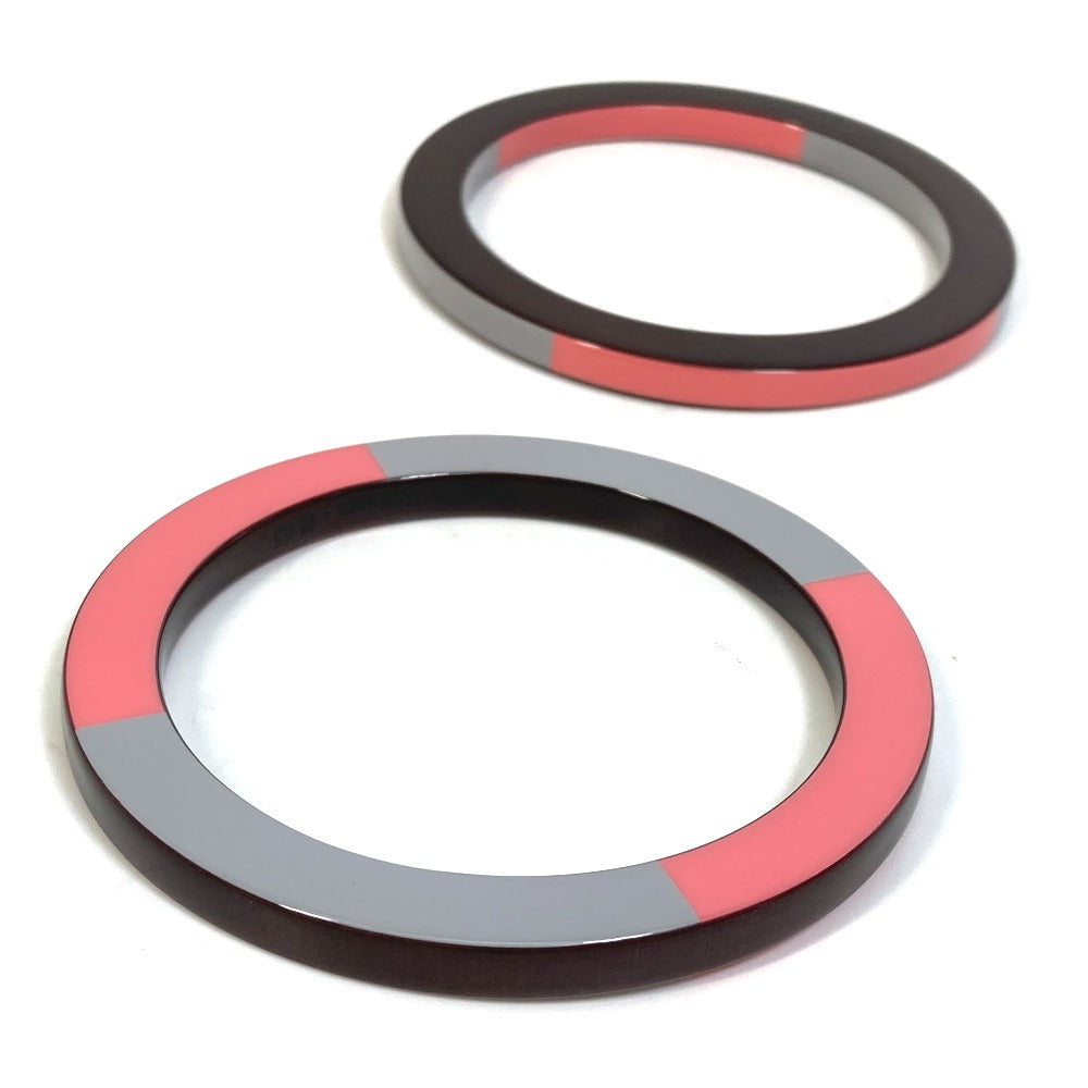 HERMES Bangle Wood, Lacquer Brown x Pink x Gray Accessories Bracelets Serie Wood Crudsell Women  d