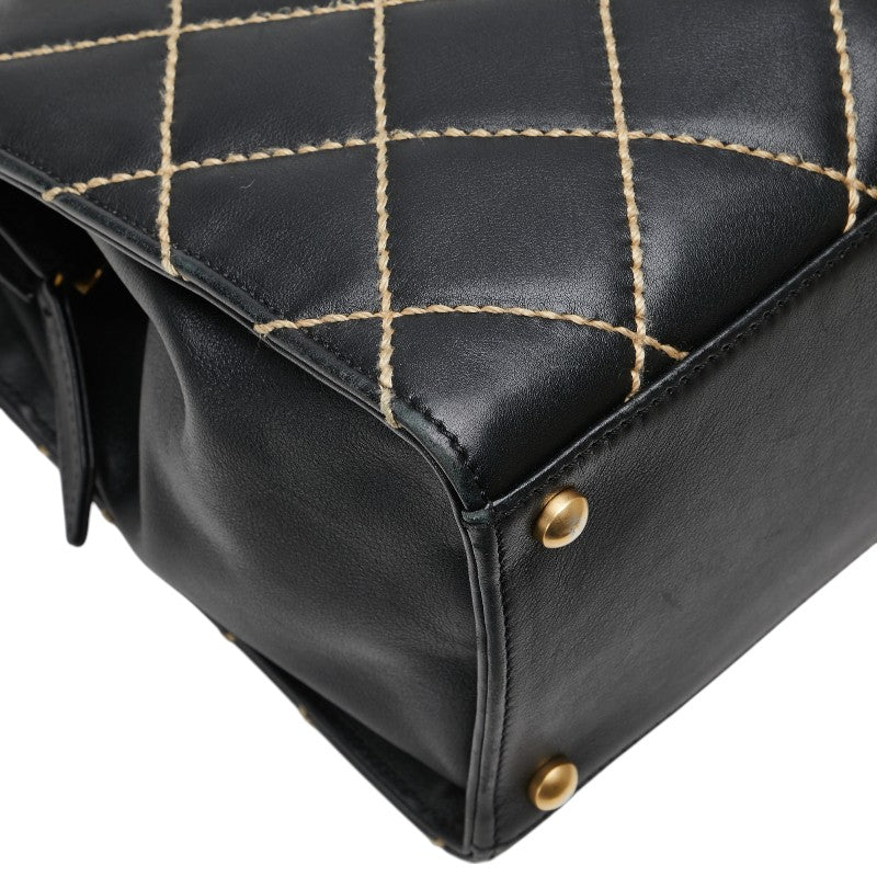 Chanel Matelasse Wild Stitch Leather Handbag
