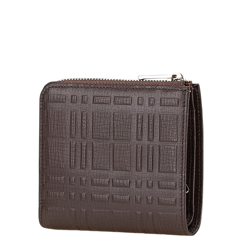 Burberry Nova Check Leather Bifold Wallet Key Case