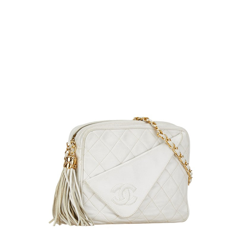 Chanel Matelasse Coco Mark Tassel Lambskin Shoulder Bag