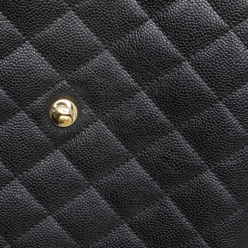 Chanel Coco Mark Matelassé Caviar Skin Handbag