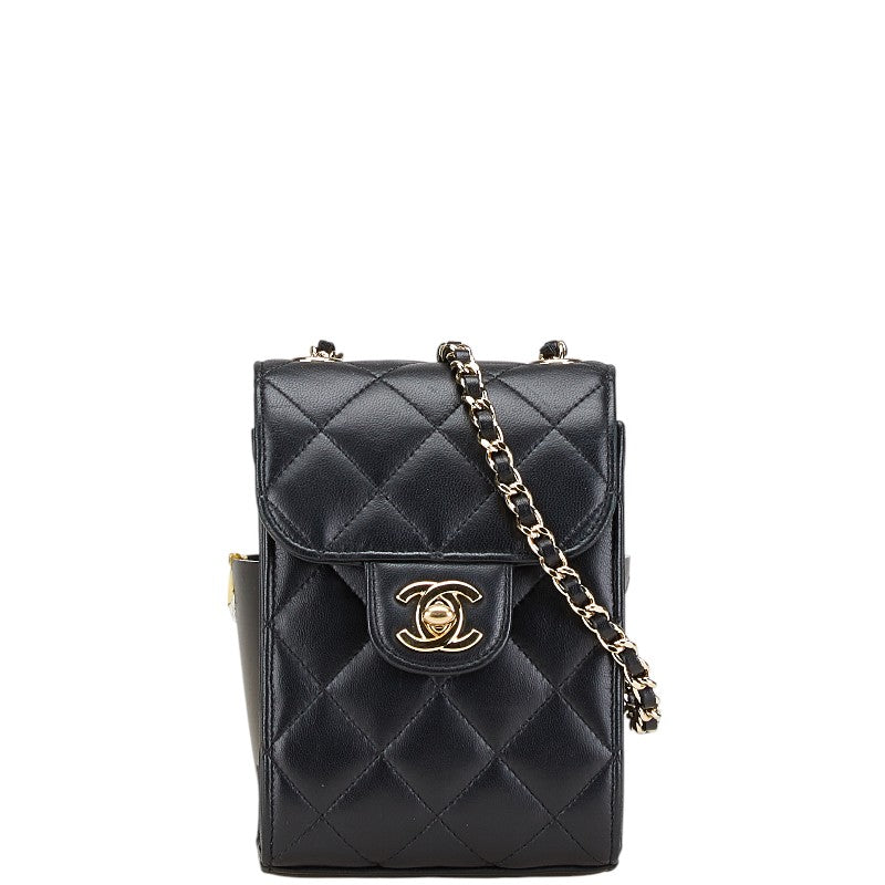 Chanel Coco Mark Matelasse Lambskin Shoulder Bag