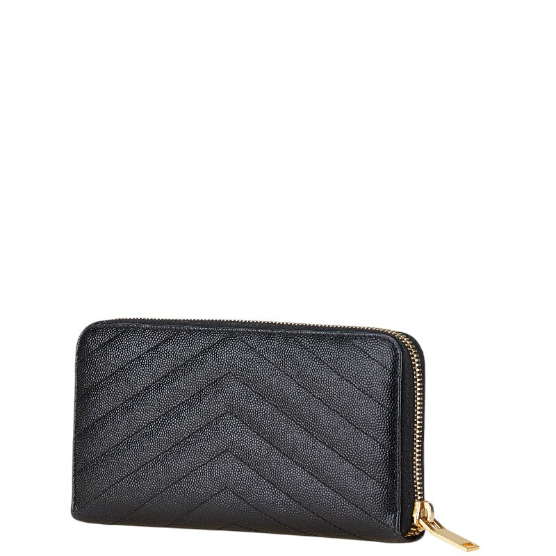 Saint Laurent Cassandra Leather Long Wallet