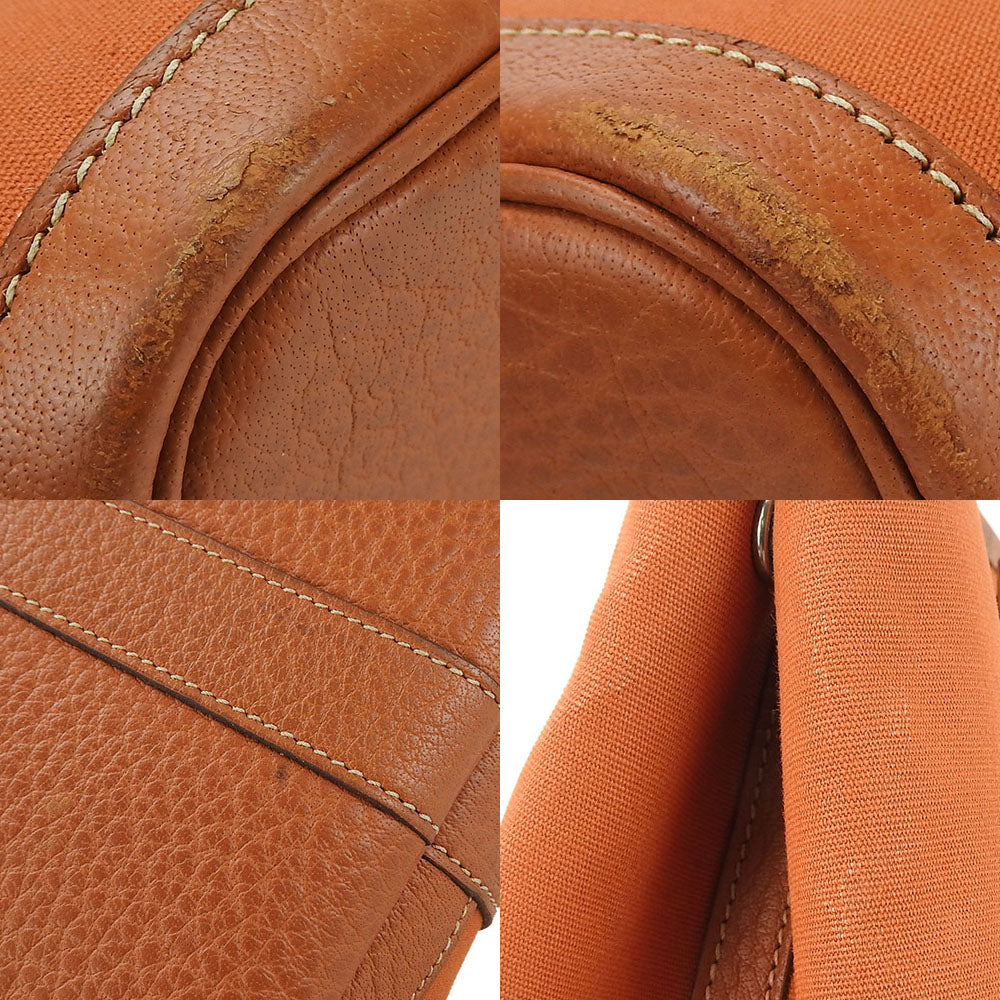 HERMES Tote Bag Canvas, Leather Orange Garden party TPM Women  d