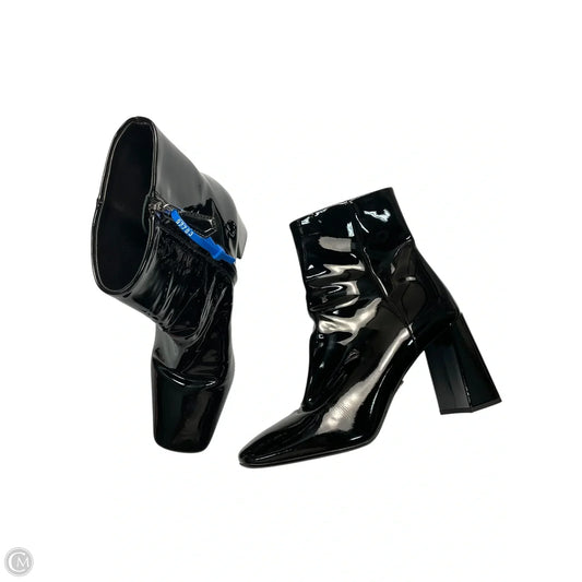 Boots Luxury Designer By Prada In Black, Size: 8