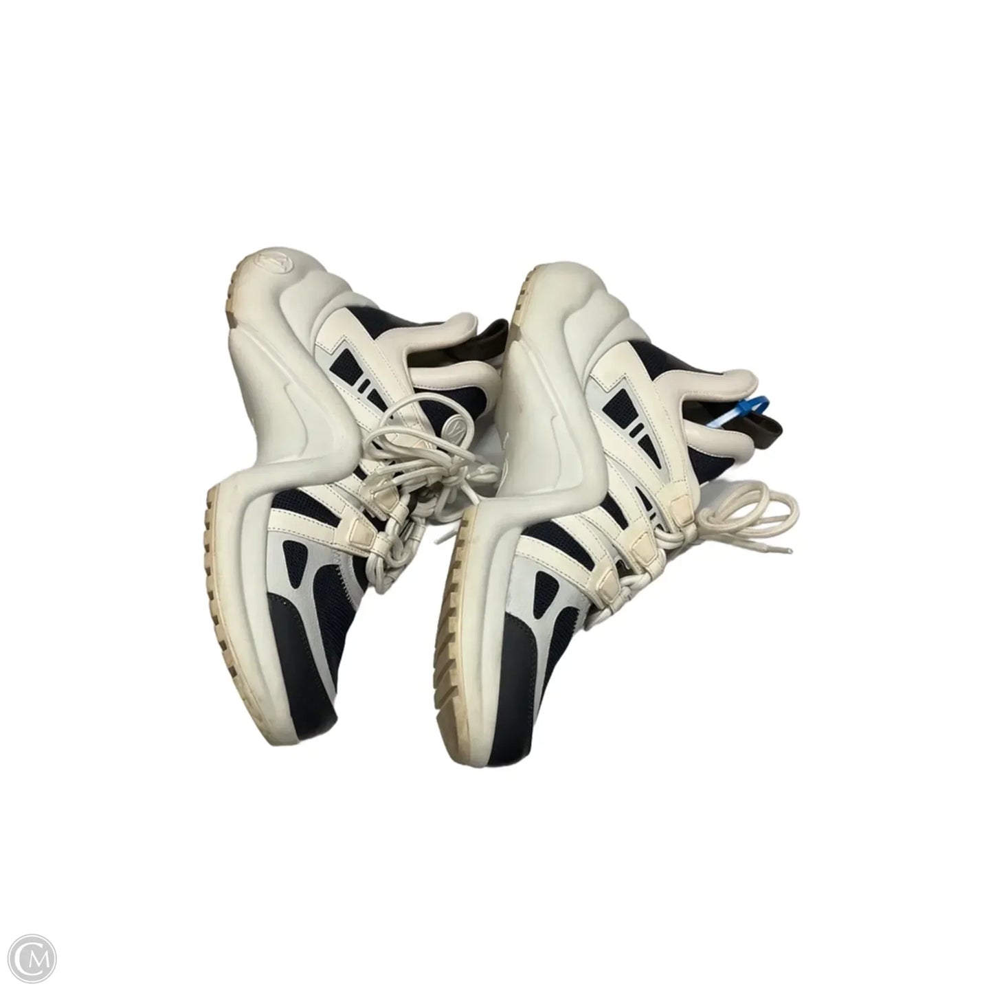 Shoes Luxury Designer By Louis Vuitton In White, Size: 9