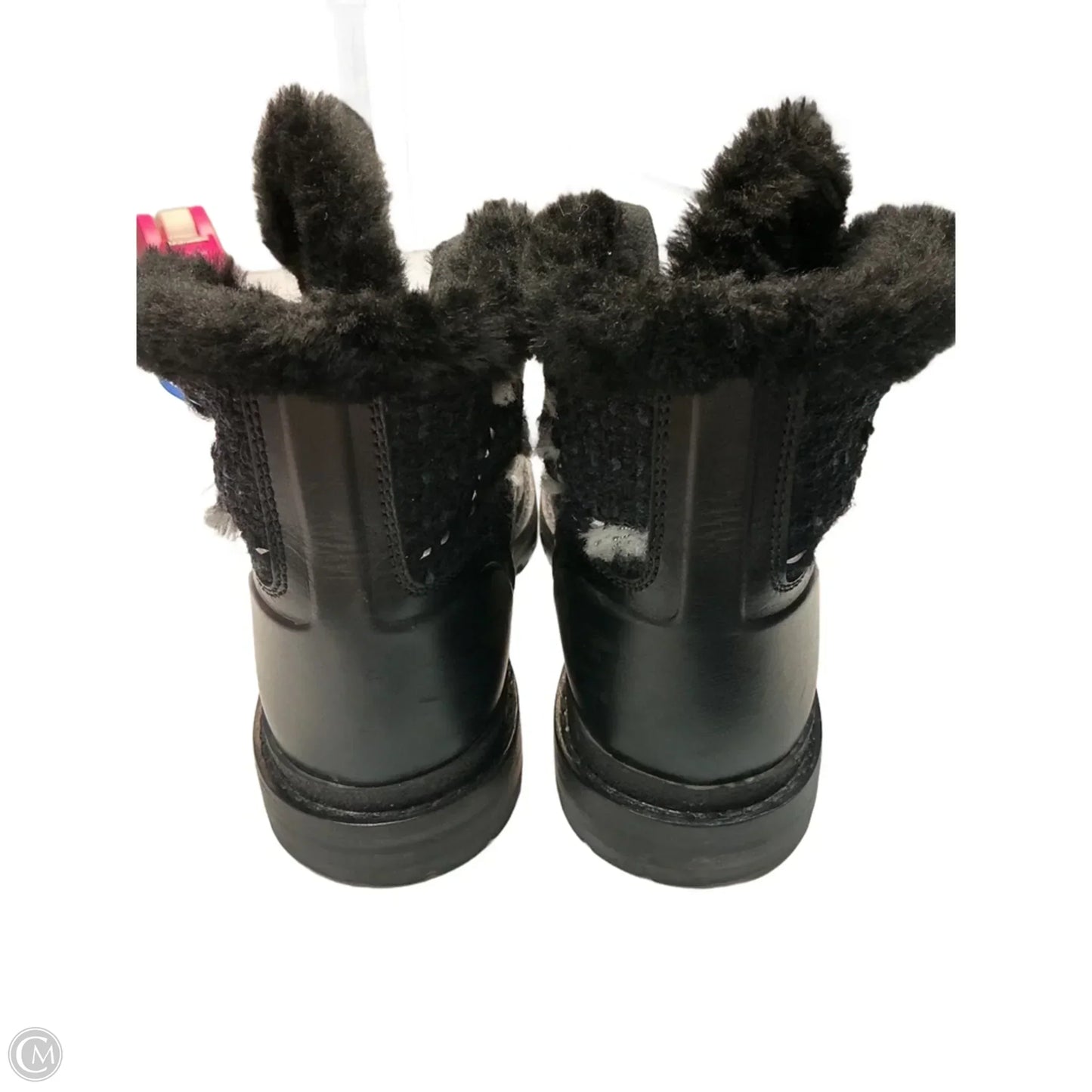 Boots Luxury Designer By Chanel In Black, Size: 6.5