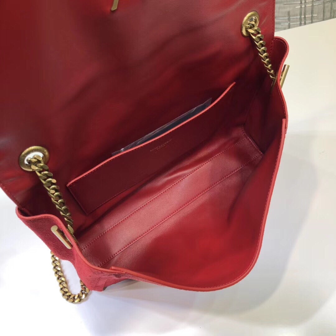 YSSL Kate Medium Reversible Chain Bag Red For Women 28.5in/11cm YSL 