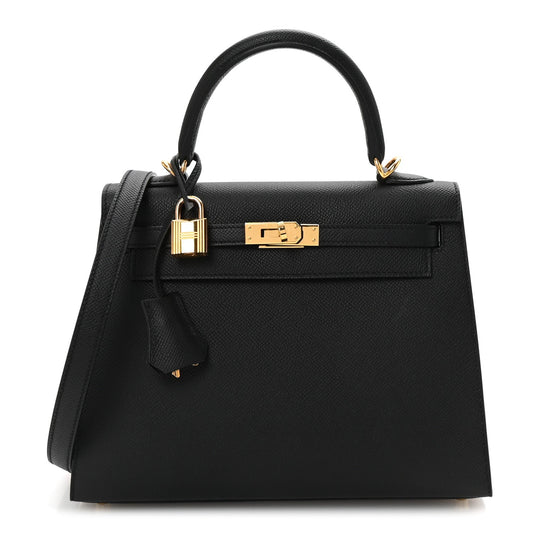 Hermes Epsom Kelly Sellier 25 Black
