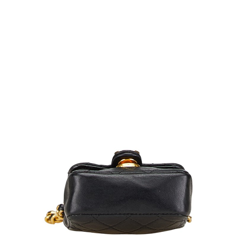 Chanel Coco Mark Micro Mini Matelasse Lambskin Shoulder Bag