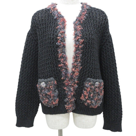 Chanel Gripoix Button 100% Cashmere Knit Cardigan