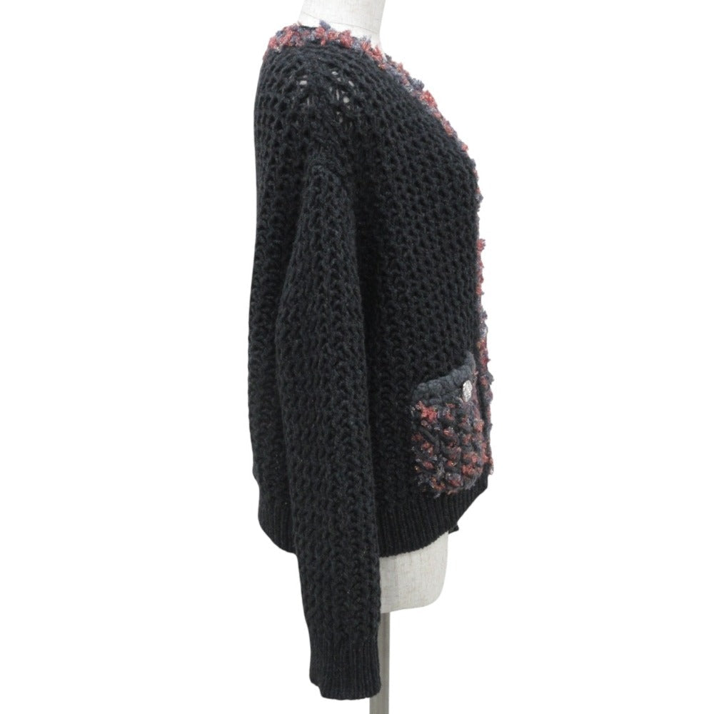 Chanel Gripoix Button 100% Cashmere Knit Cardigan