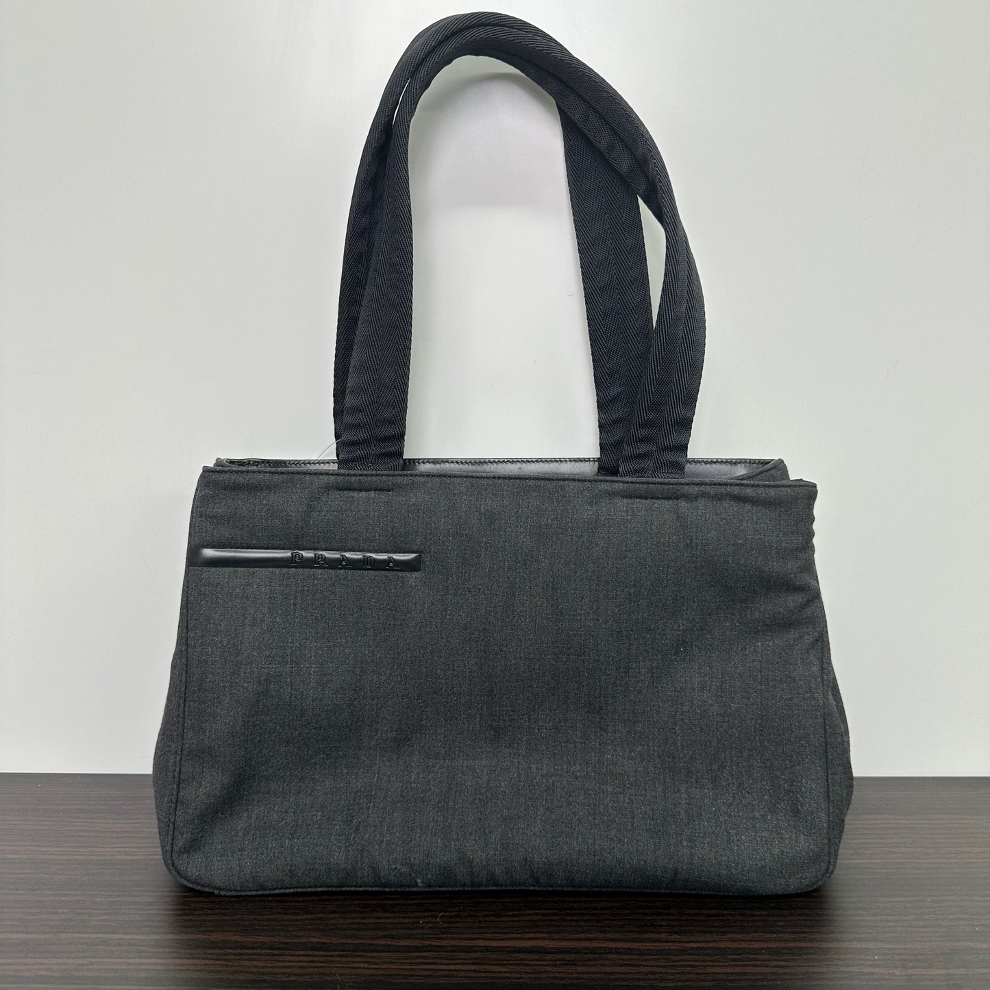 Prada Canvas Shoulder Bag - Black Totes, Handbags LB125337