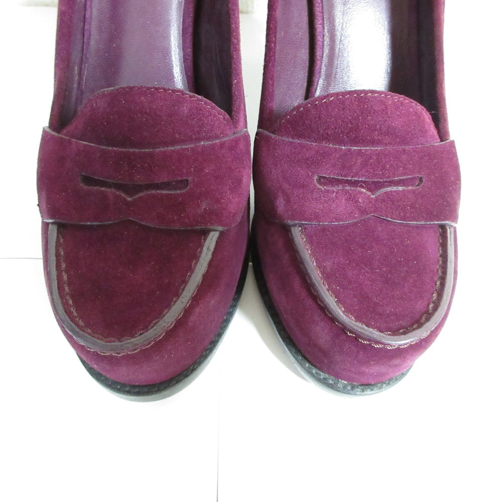 Yves Saint Laurent Suede Loafer Pumps