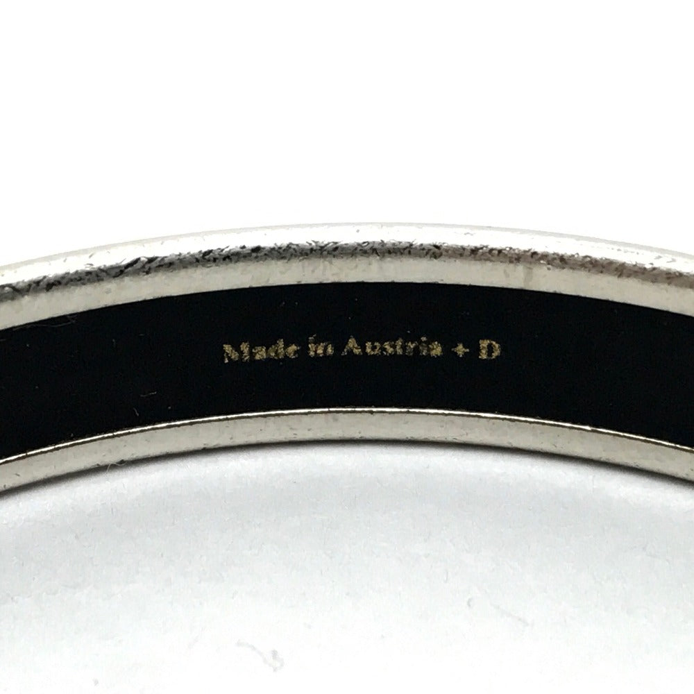 HERMES Bangle metal black Fan Curryche Emaille PM Women  d