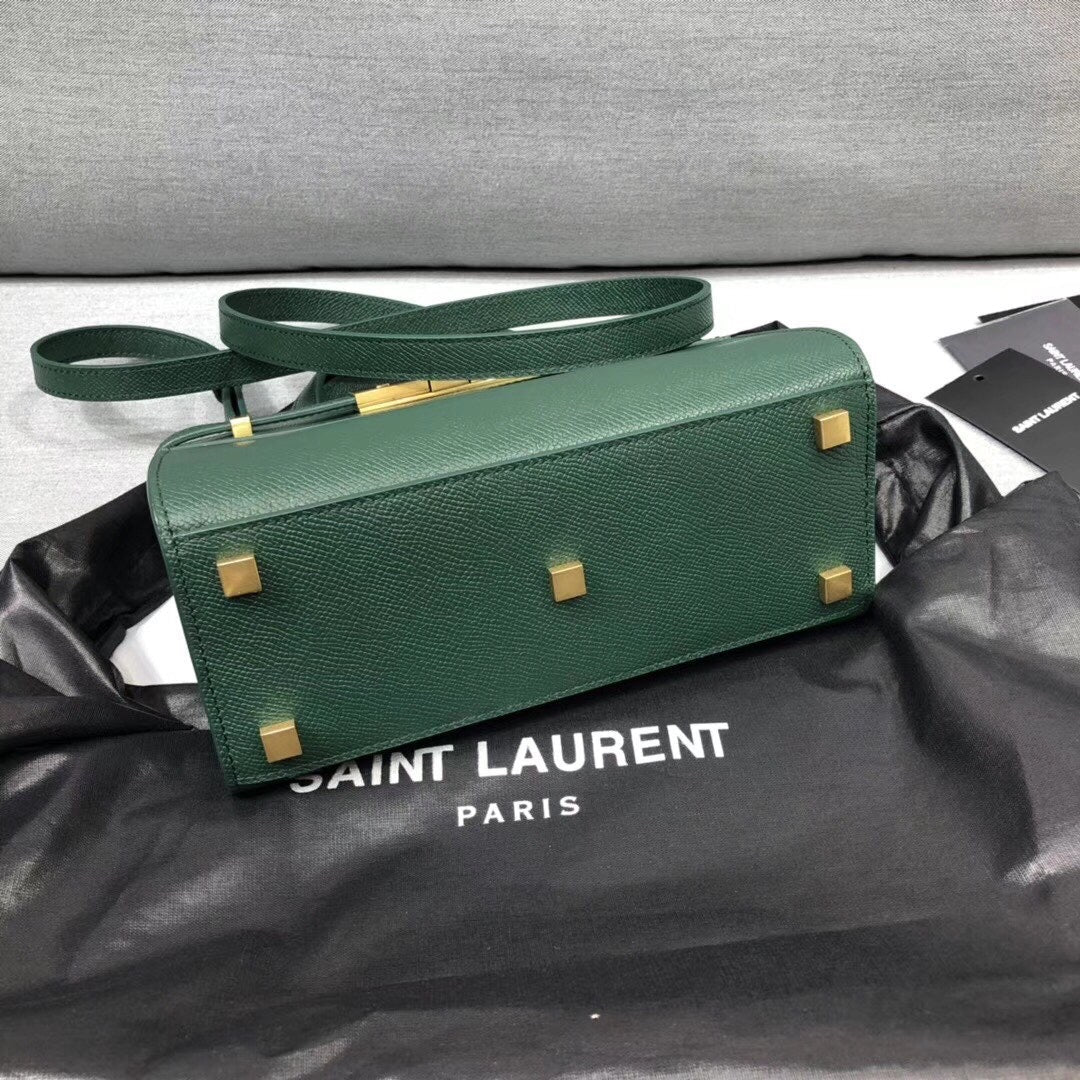 YSSL Manhattan Nano Shopping Bag In Box Green For Women 8in/21cm YSL