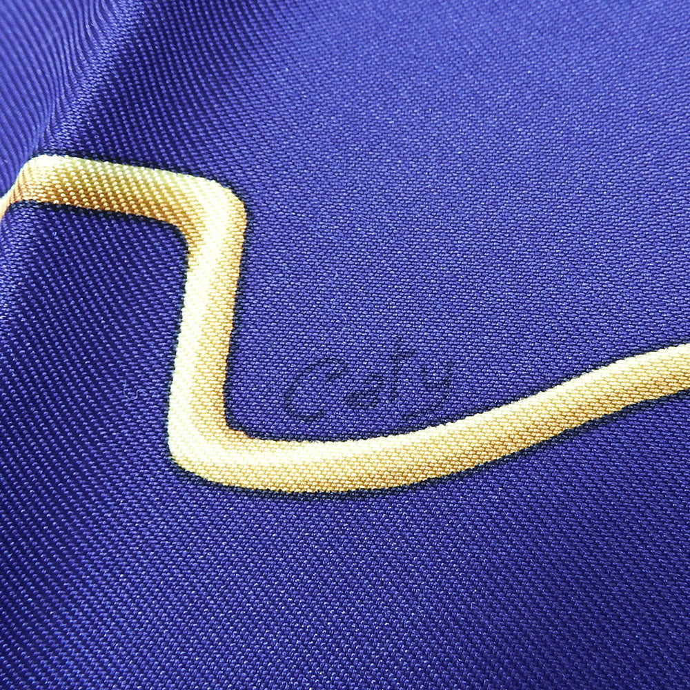 HERMES scarf silk Purple type Carre90 Women  d