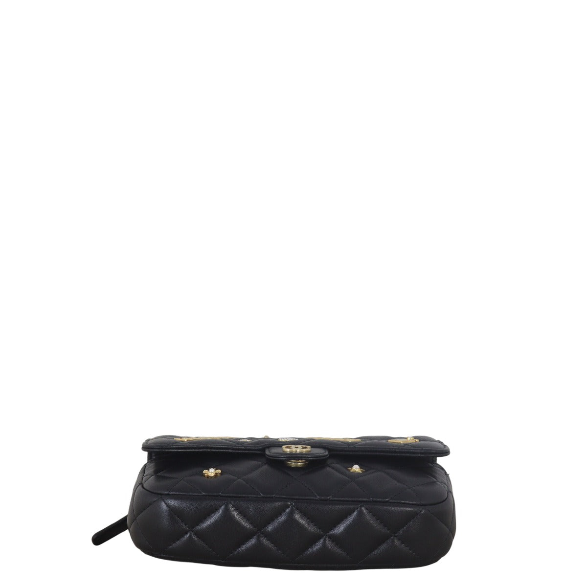 Chanel Classic Flap Phone Holder on Chain Lucky Charms
