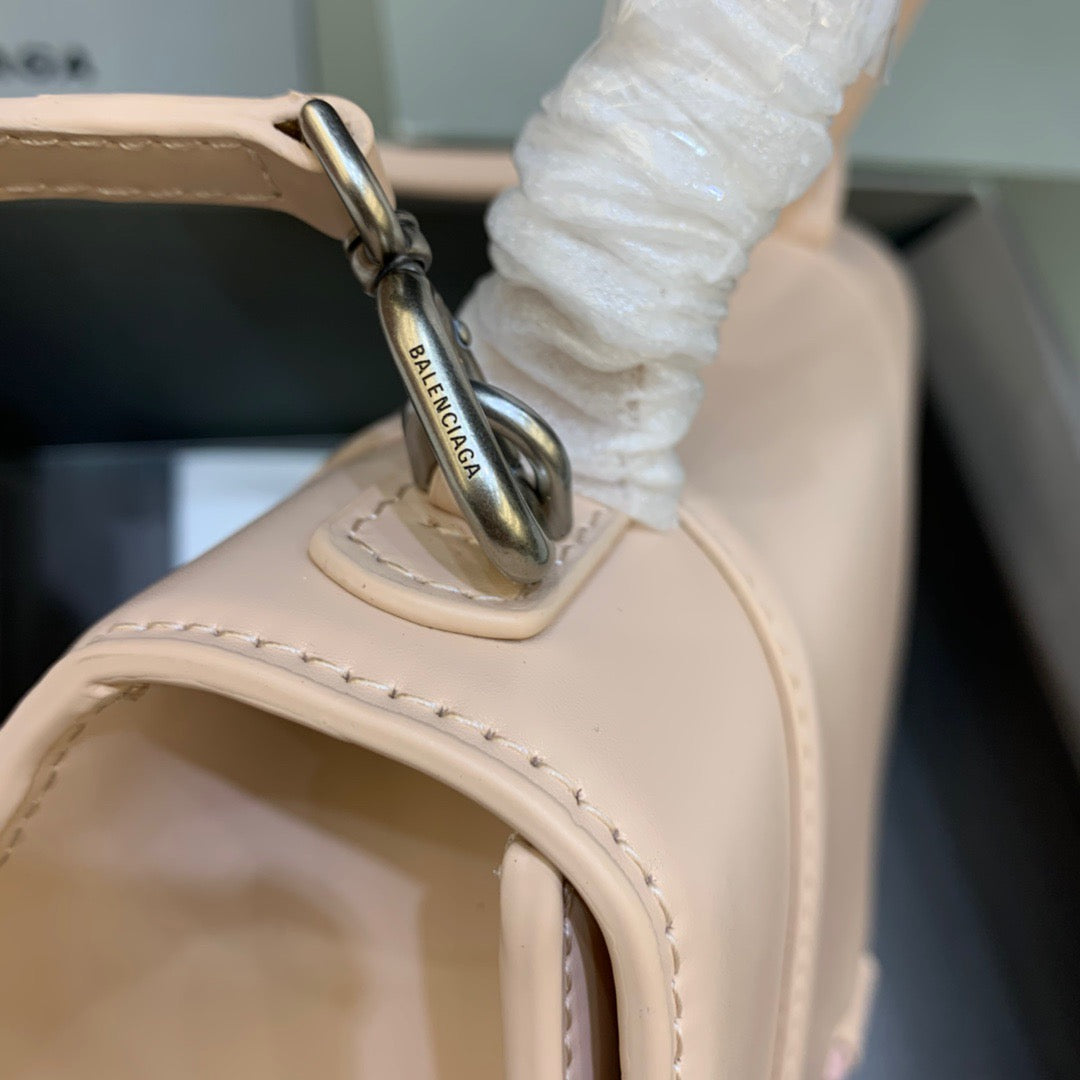 Top Quality Hourglass Small Handbag In Beige, For Women,  Bags 9in/23cm