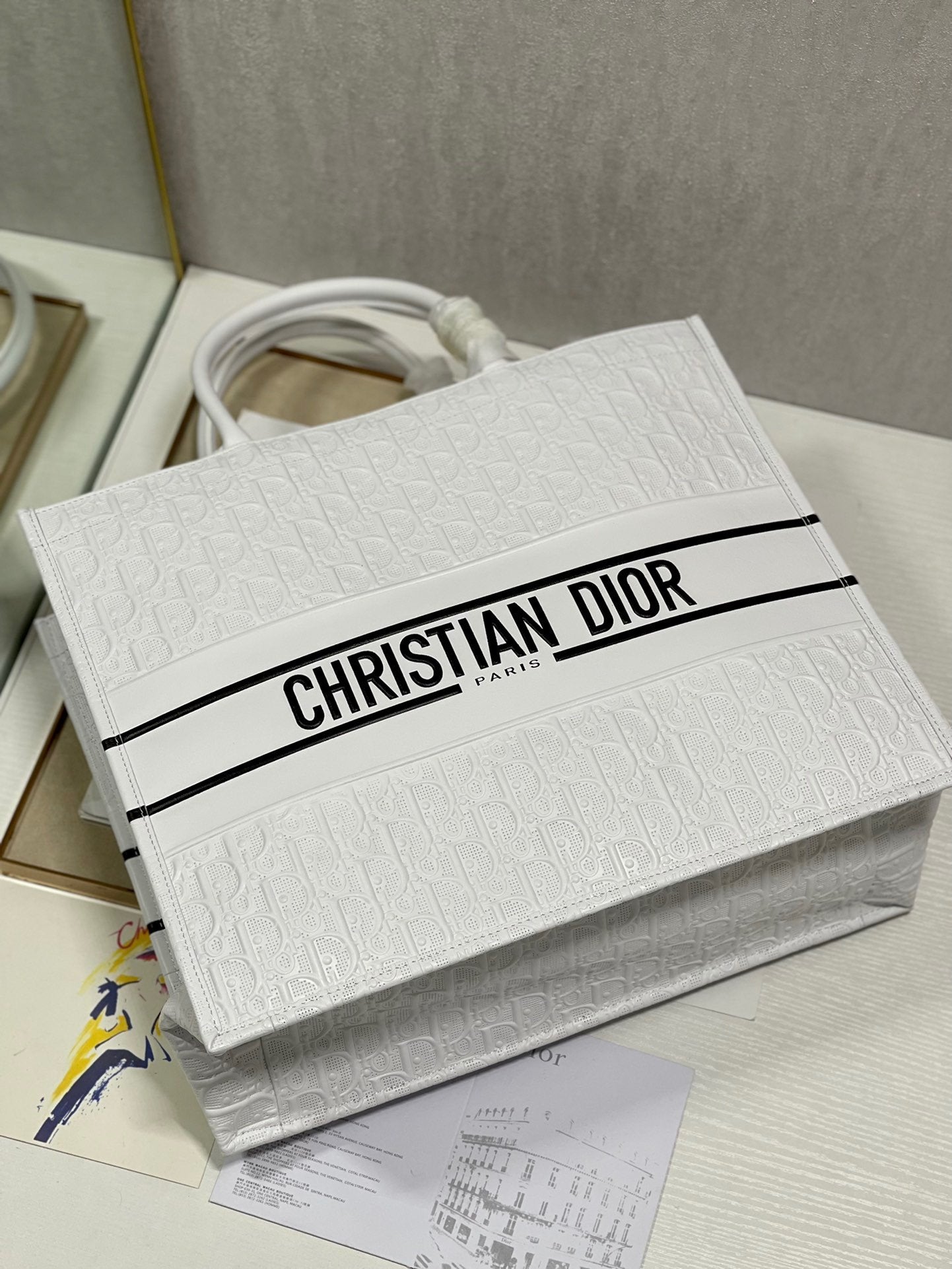 Top Quality Large Book Tote White, For Women, Womens Handbags 16.5in/42cm CD