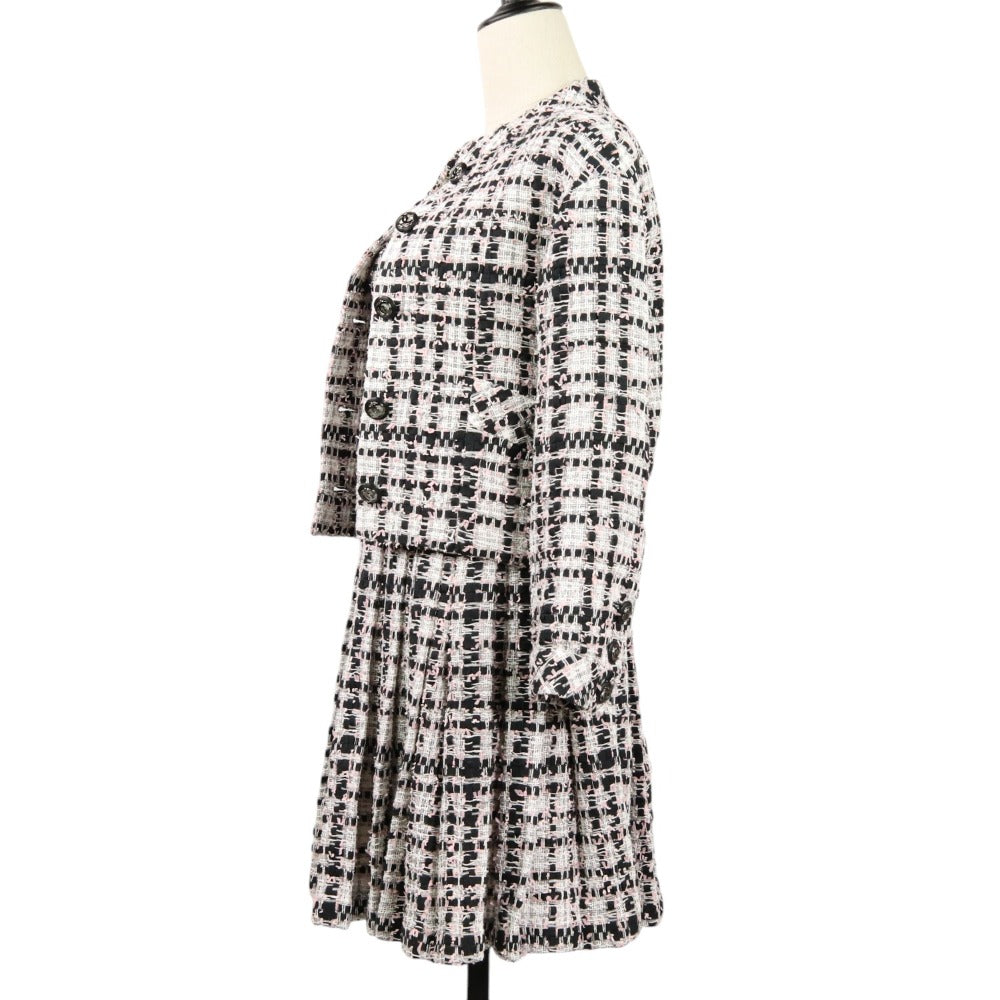 Chanel Coco Mark Button Mix Tweed 2way setup