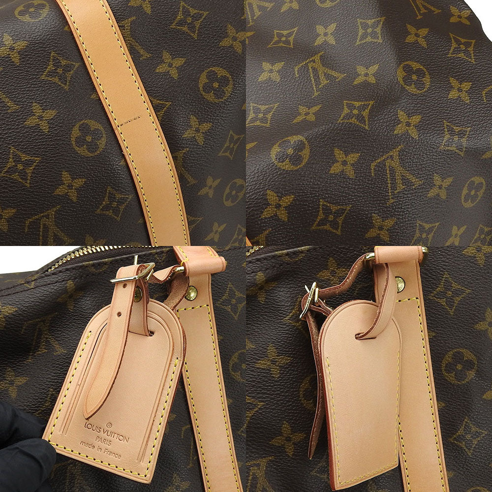 LOUIS VUITTON Boston Duffel bag M41414 Monogram Brown Keepall 55 bandouliere