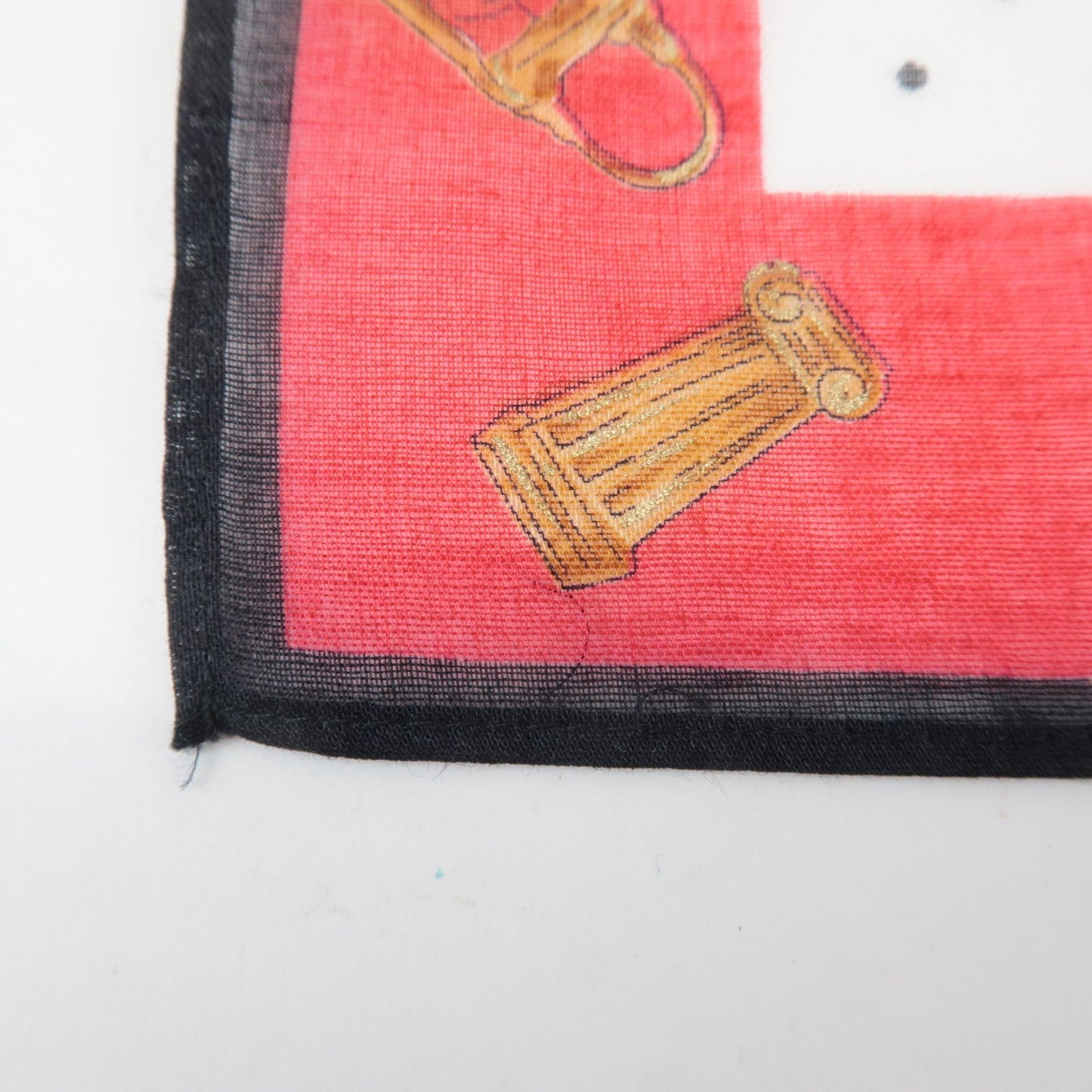 FENDI Set of 5 Cotton 100% Handkerchief Pink Navy Red White  d