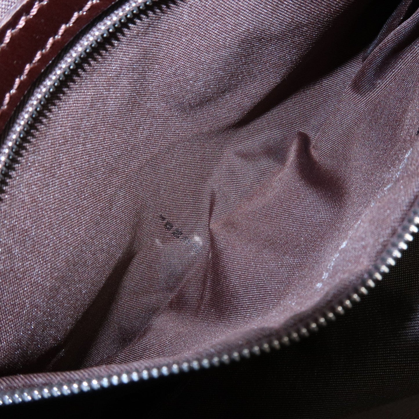 FENDI Mamma Baguette Canvas Shoulder Bag Brown Black 26424  d