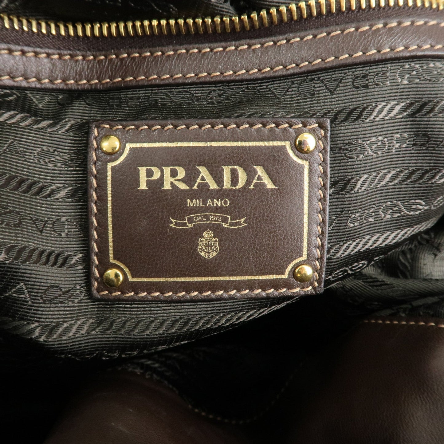 PRADA Leather Ribbon 2Way Bag Hand Bag Shoulder Bag BN1760  d