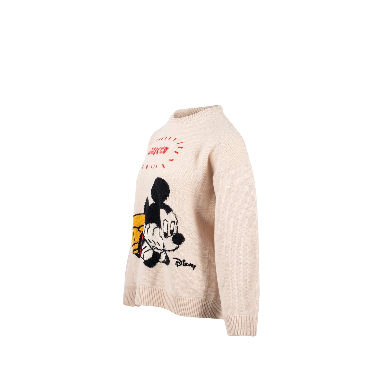 Gucci Size S Disney Limited Edition Mickey Mo  Sweater Wool Light Pink