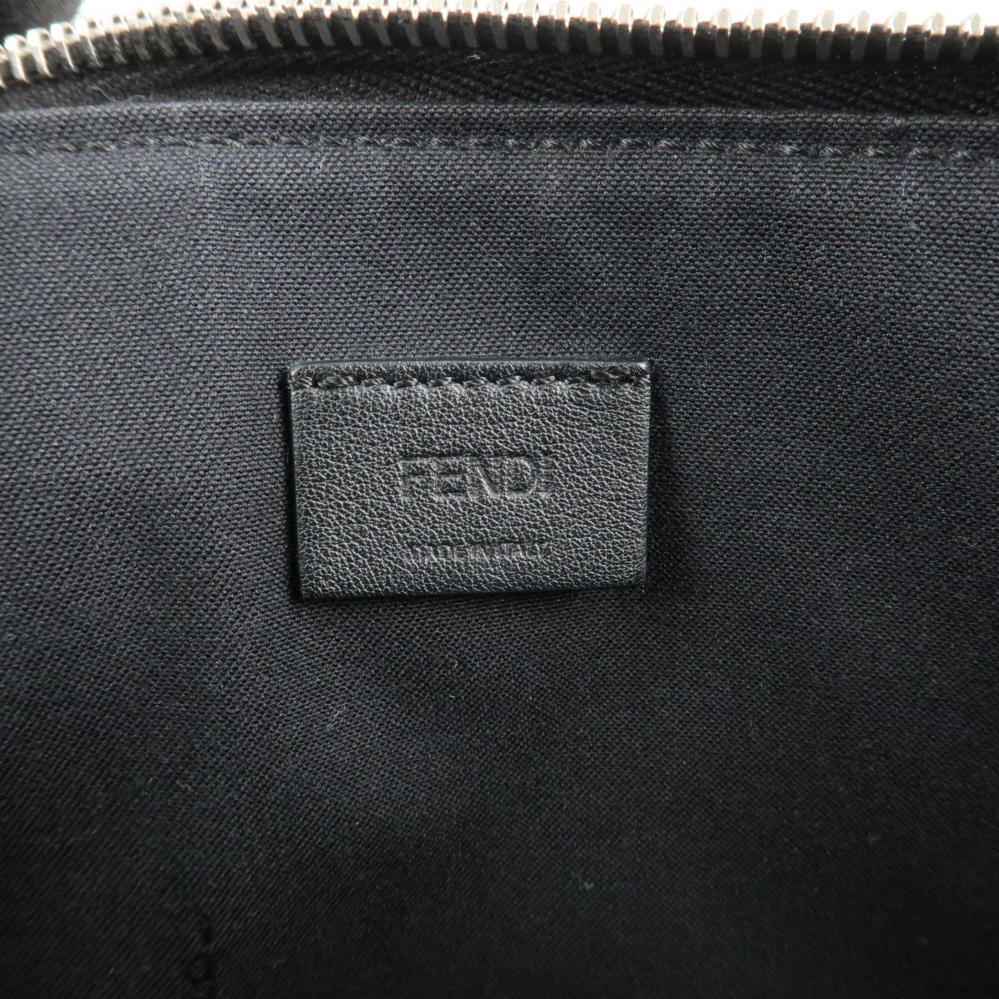 FENDI Leather Toujours Multi-Studs Shoulder Bag Black 8M0369  d
