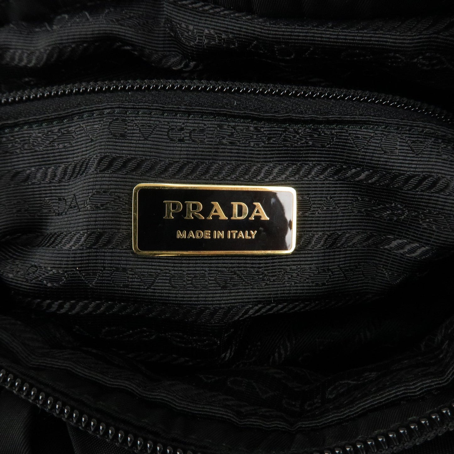 PRADA Nylon Leather Ribbon 2Way Shoulder Bag Black BN1631  d