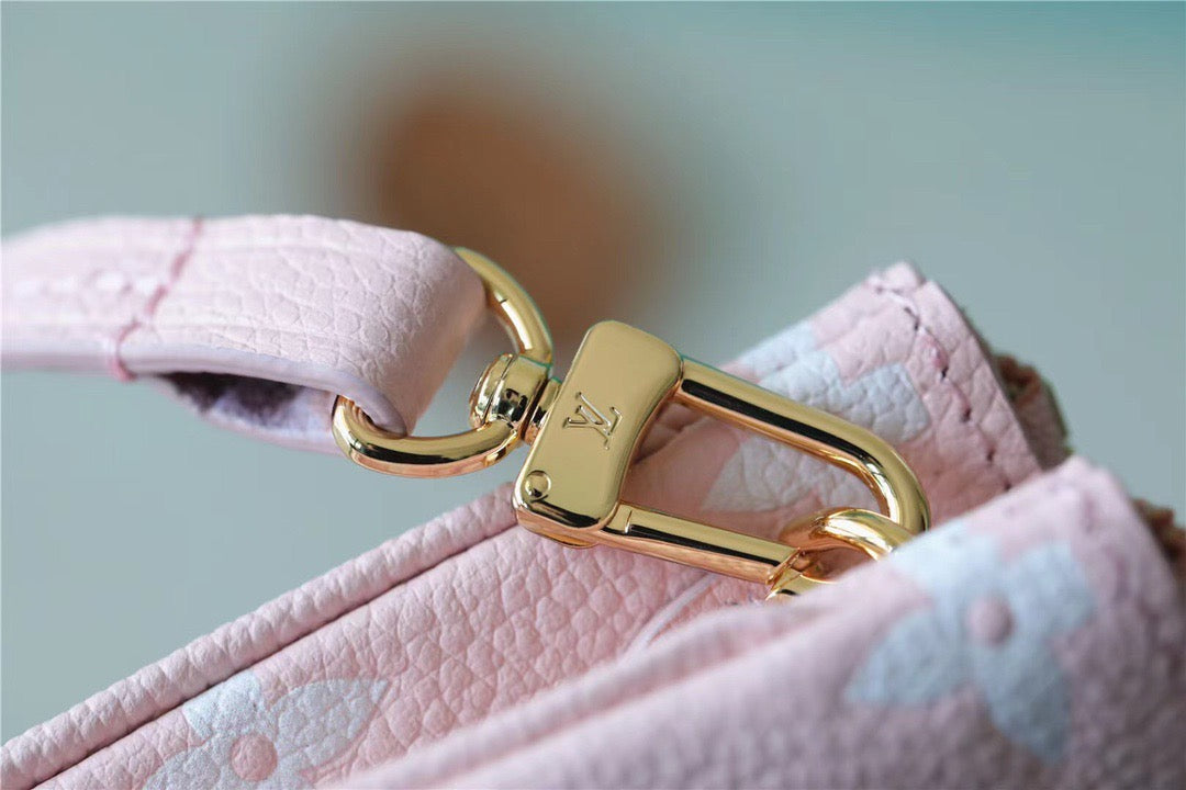 Top Quality Double Zip Pochette Monogram Empreinte Candy Pink For Women,  Shoulder And Crossbody Bags 20cm/7.9in Top Quality M81429