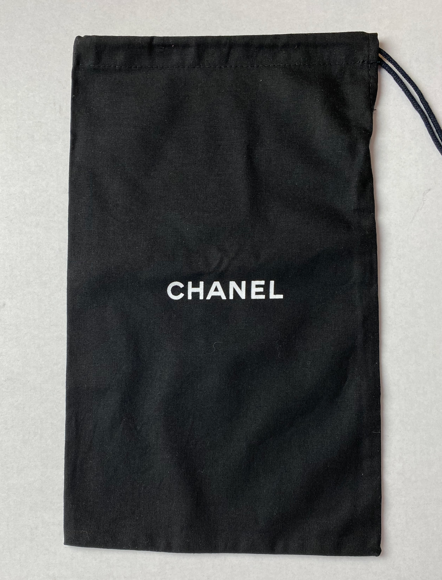 100% Auth Chanel Set of Two Black Shoe/ Small Bag/ Wallet Dust Bags 13"x 8.25"