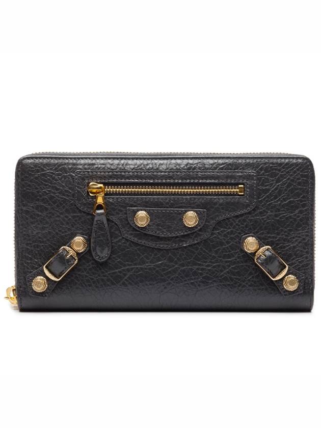 Luxury Balenciaga Trending 2025 Giant Continental Long Wallet Grey