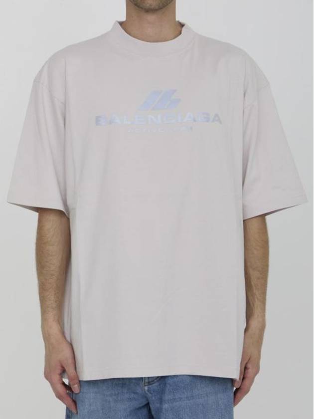 Luxury Balenciaga Trending 2025 Activewear Medium Fit Short Sleeve T-Shirt White