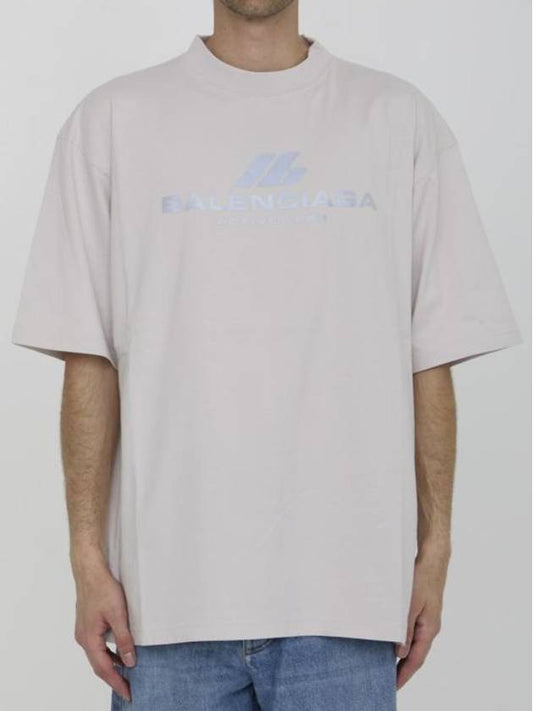 Luxury Balenciaga Trending 2025 Activewear Medium Fit Short Sleeve T-Shirt White