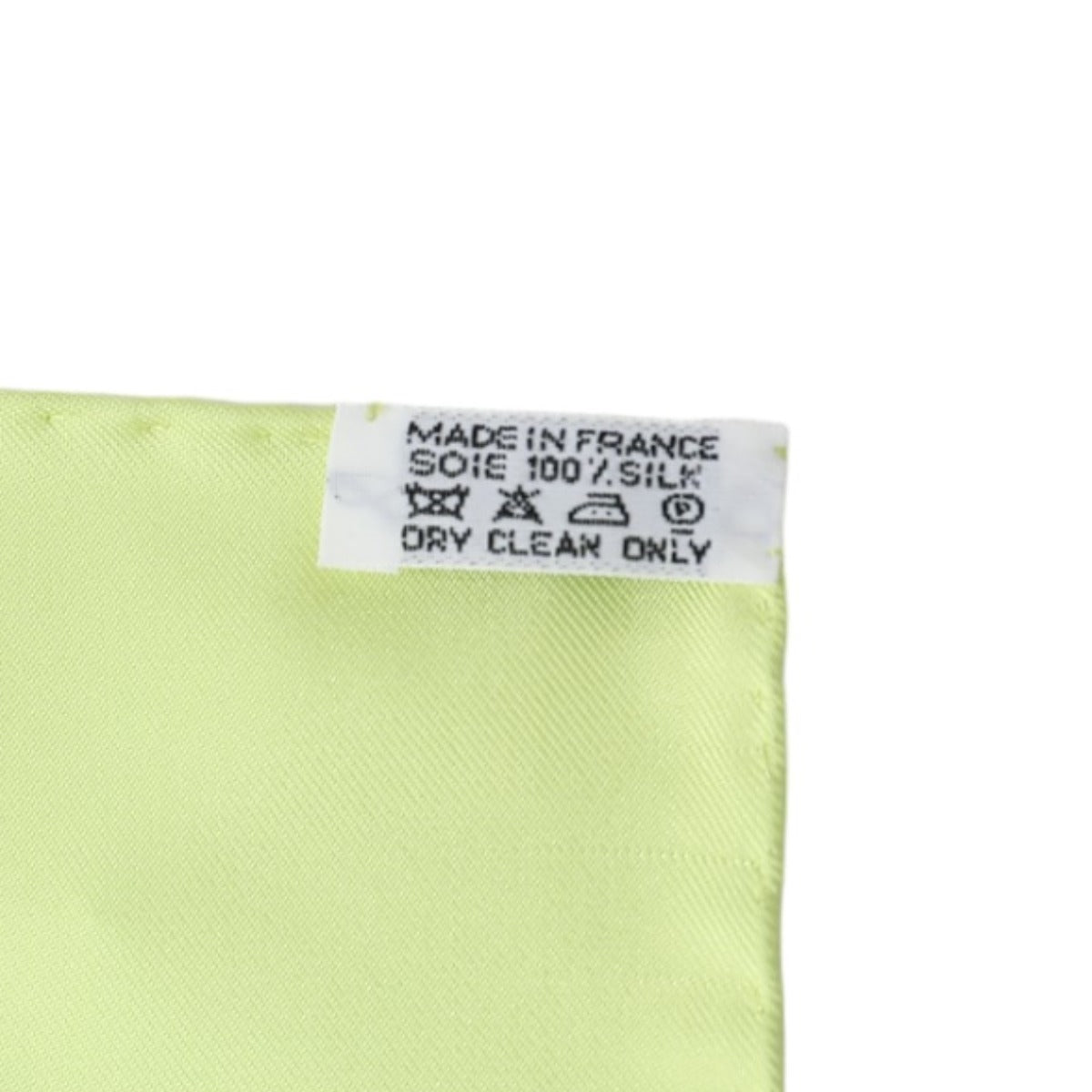HERMES scarf silk Yellowish green Stall Chantilly Castle Horse M um Carre90 Women  d