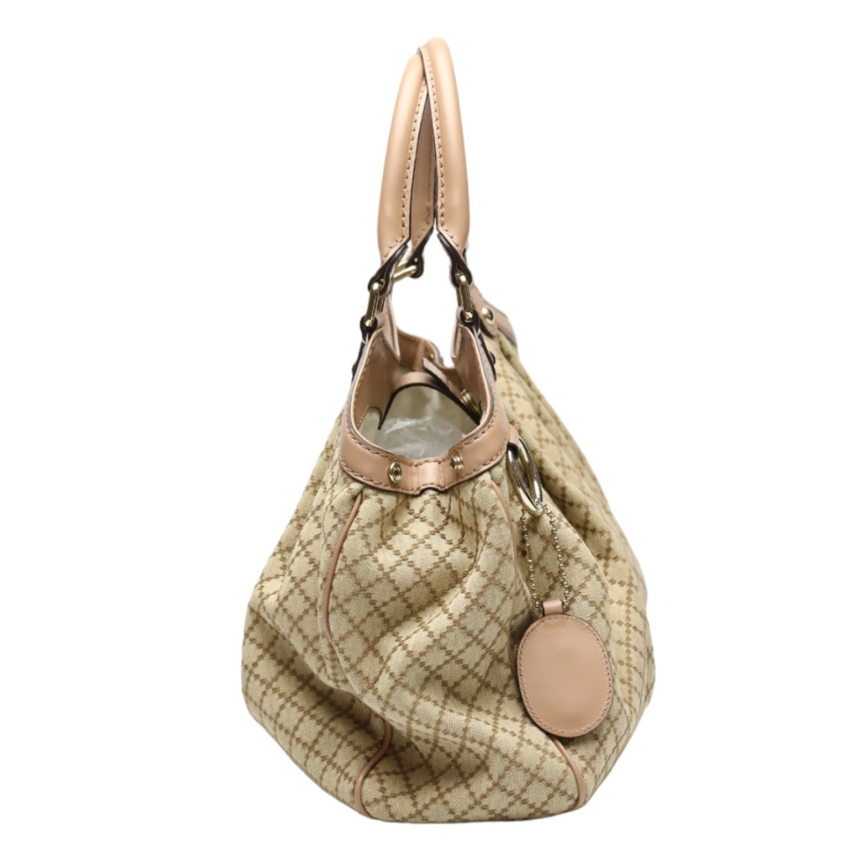 GUCCI Tote Bag 211944 GG canvas beige Handbag Diamante canvas Women