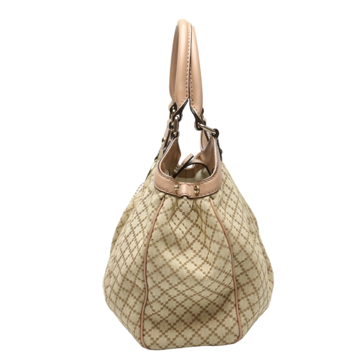 GUCCI Tote Bag 211944 GG canvas beige Handbag Diamante canvas Women