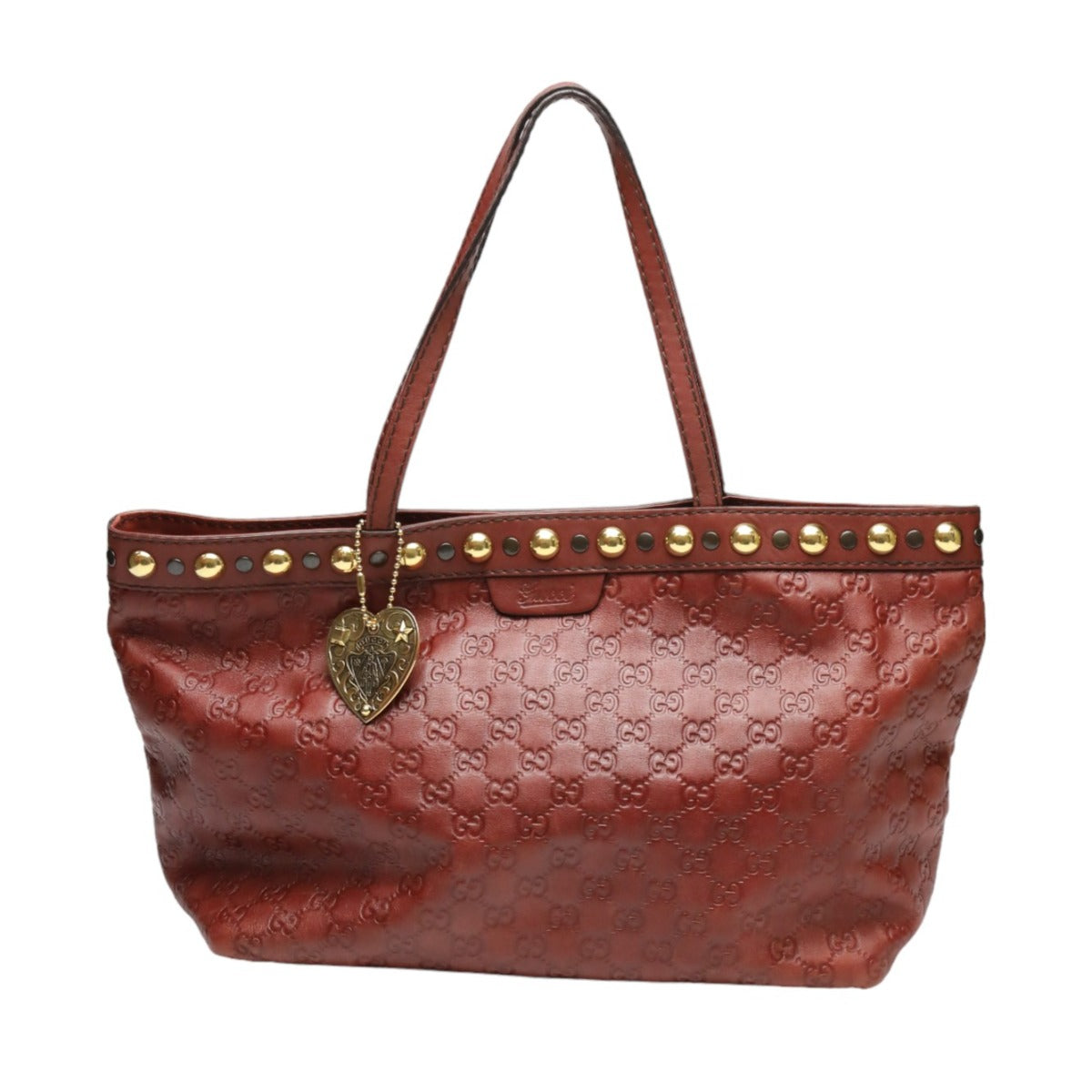 GUCCI Tote Bag 207291 leather Red Handbag Guccisima 207291 Women