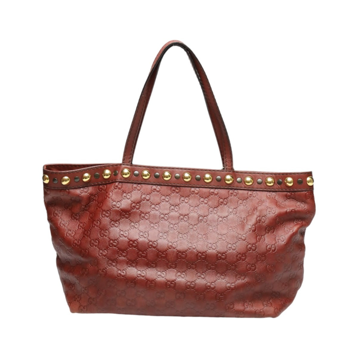 GUCCI Tote Bag 207291 leather Red Handbag Guccisima 207291 Women
